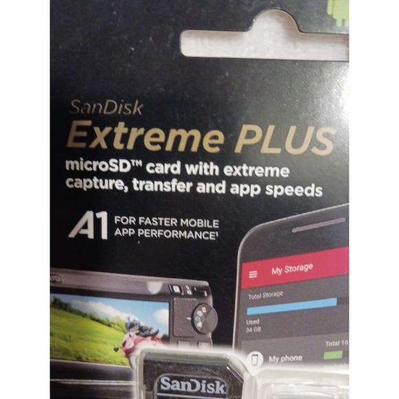 SanDisk 32GB microSD Extreme Capture 100MB/s A1 4K U3 memory card w Adapter - Picture 3 of 10